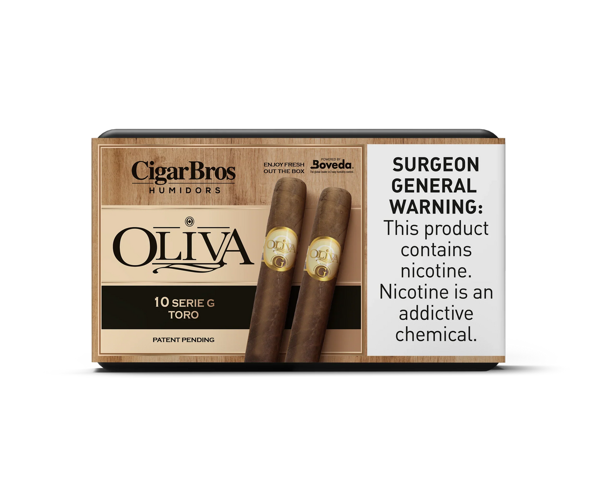 Oliva Serie G Robusto Cigar With Personal Humidor by CigarBros (Box of 10)
