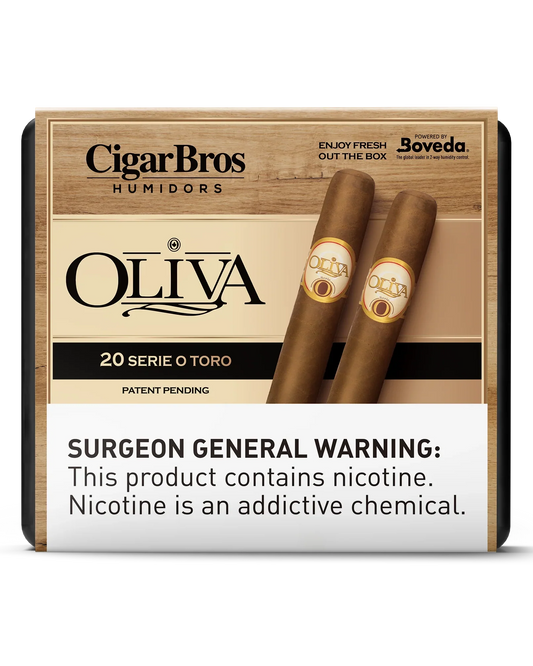 Oliva Serie O Toro  Cigar With Personal Humidor by CigarBros (Box of 20)