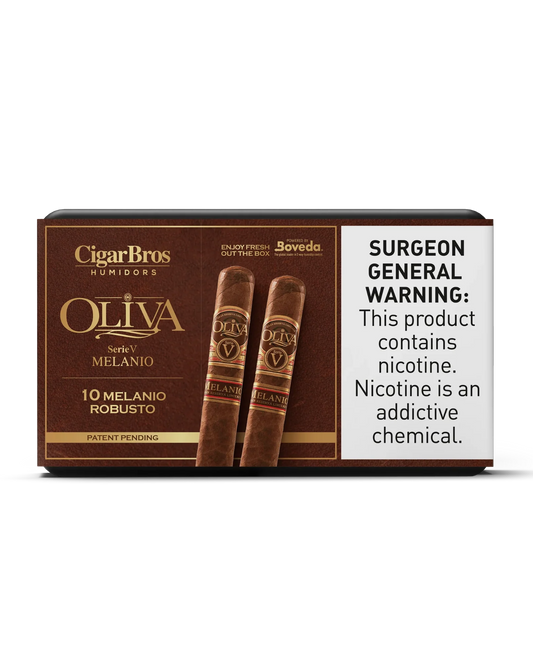 Oliva Serie V Melanio Robusto Cigar With Personal Humidor by CigarBros (Box of 10)