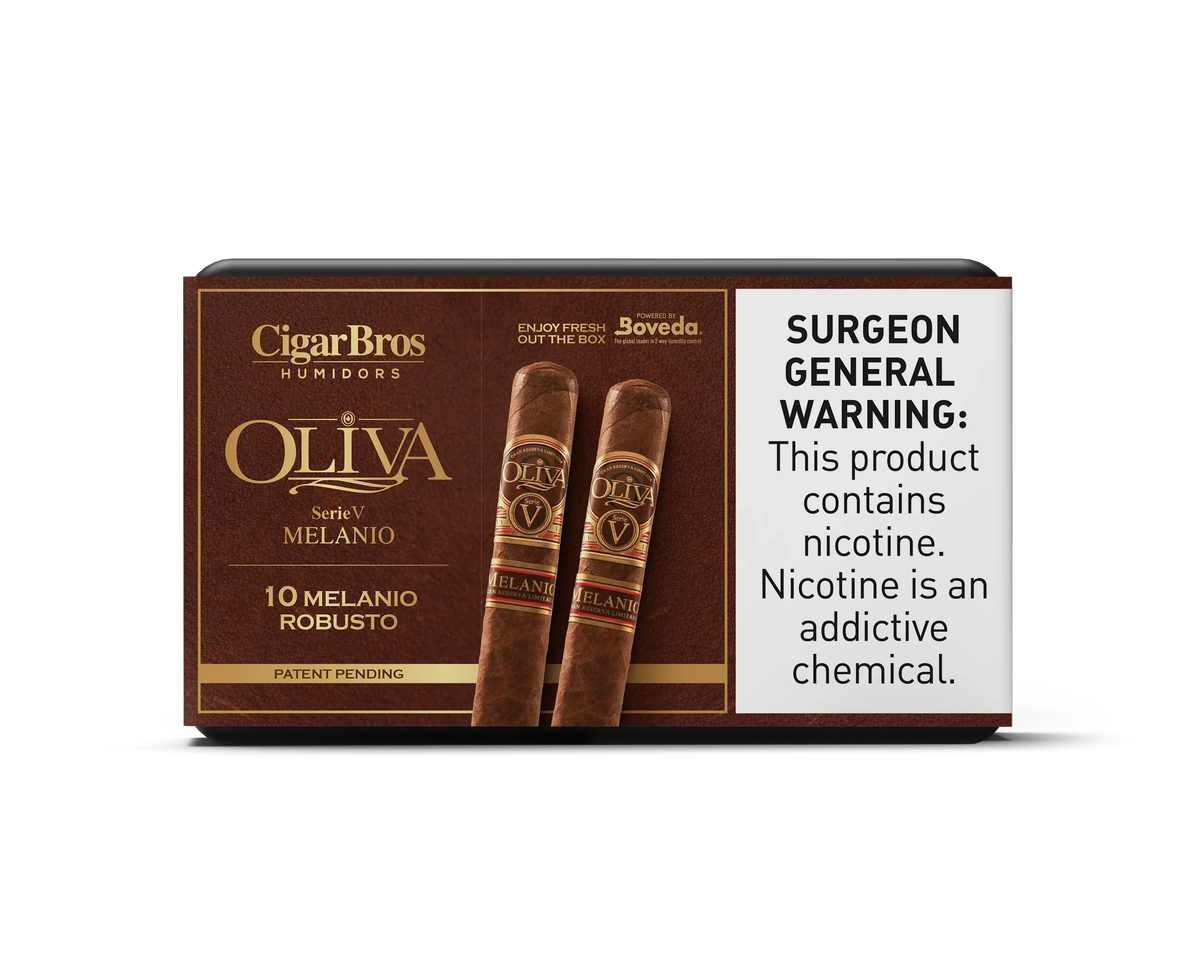 Oliva Serie V Melanio Robusto With Personal Humidor by CigarBros (Box of 10)
