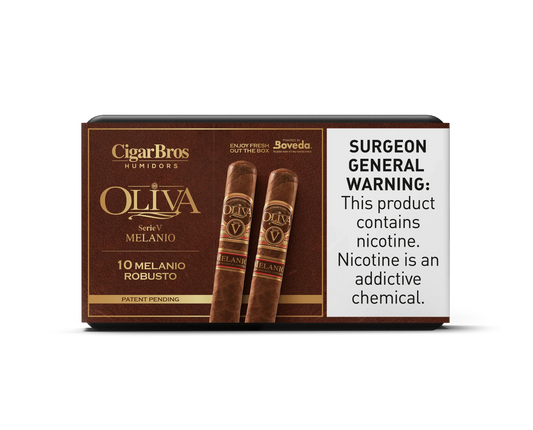 Oliva Serie V Melanio Robusto With Personal Humidor by CigarBros (Box of 10)