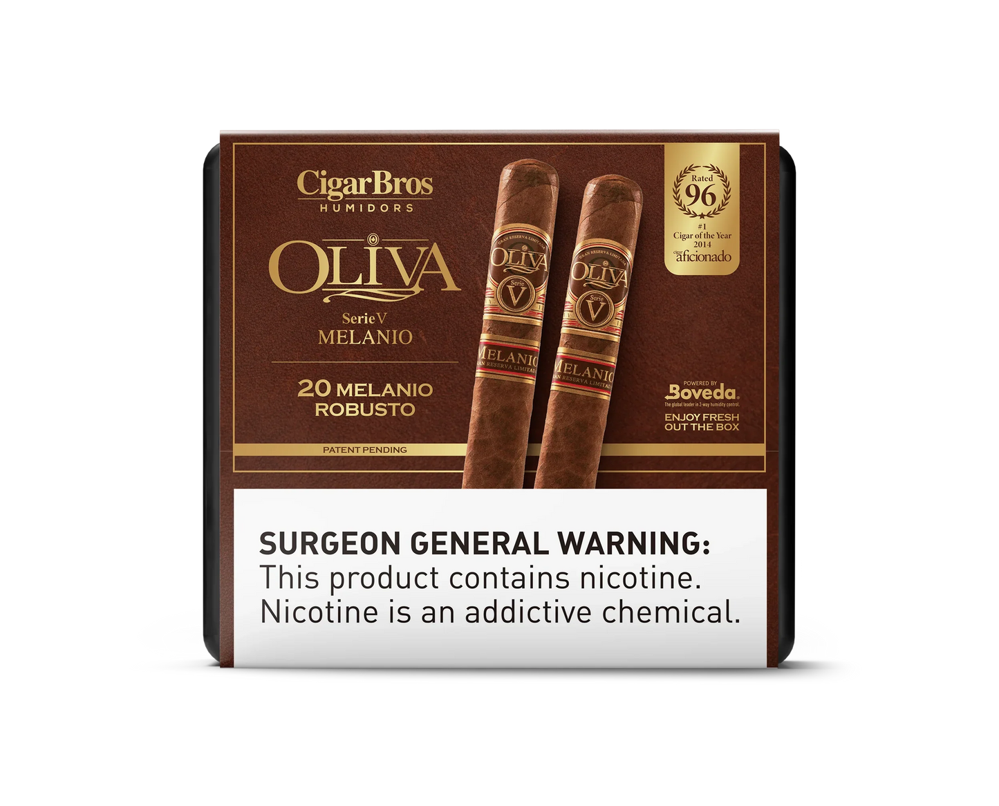 Oliva Serie V Melanio Robusto Cigar With Personal Humidor by CigarBros (Box of 20)