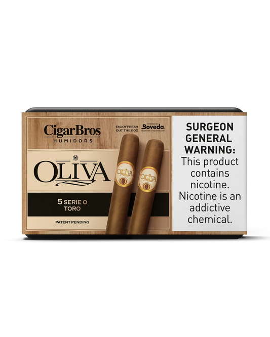Oliva Serie O Toro Cigar With Personal Humidor by CigarBros (Box of 5)