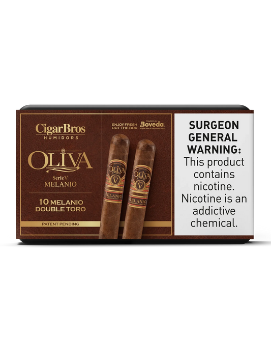 Oliva Serie V Melanio Double Toro Cigar With Personal Humidor by CigarBros (Box of 10)