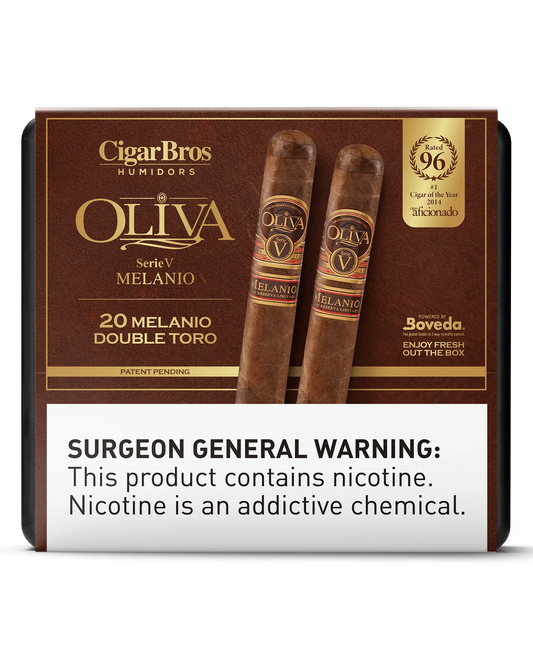 Oliva Serie V Melanio Double Toro Cigar With Personal Humidor by CigarBros (Box of 20)