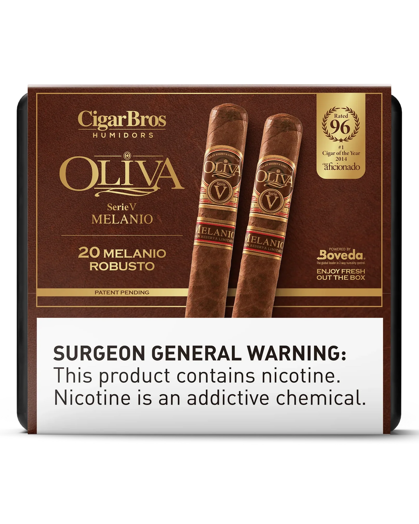 Oliva Serie V Melanio Robusto Cigar With Personal Humidor by CigarBros (Box of 20)