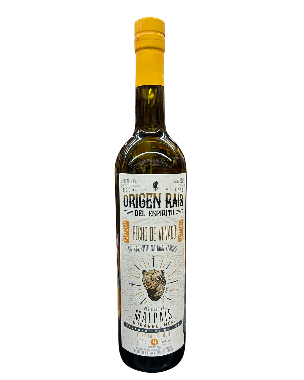 Origen Raiz del Espiritu Cenizo Mezcal con Pecho de Venado