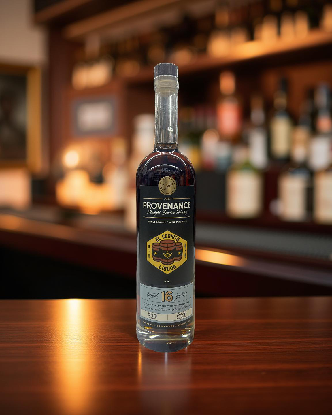 Provenance 16 Year Single Barrel El Cerrito Liquor Store Pick 129.8 Proof Kentucky Straight Bourbon Whiskey