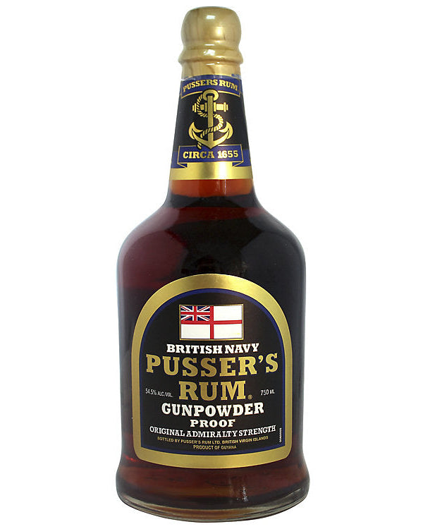 Pusser's Gunpowder Proof Original Admiralty Strength Navy Rum 750ml
