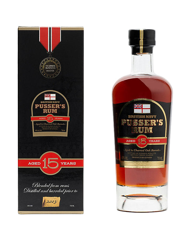 Pusser's  15 Year Old British Navy Nelson's Blood Rum 750ml