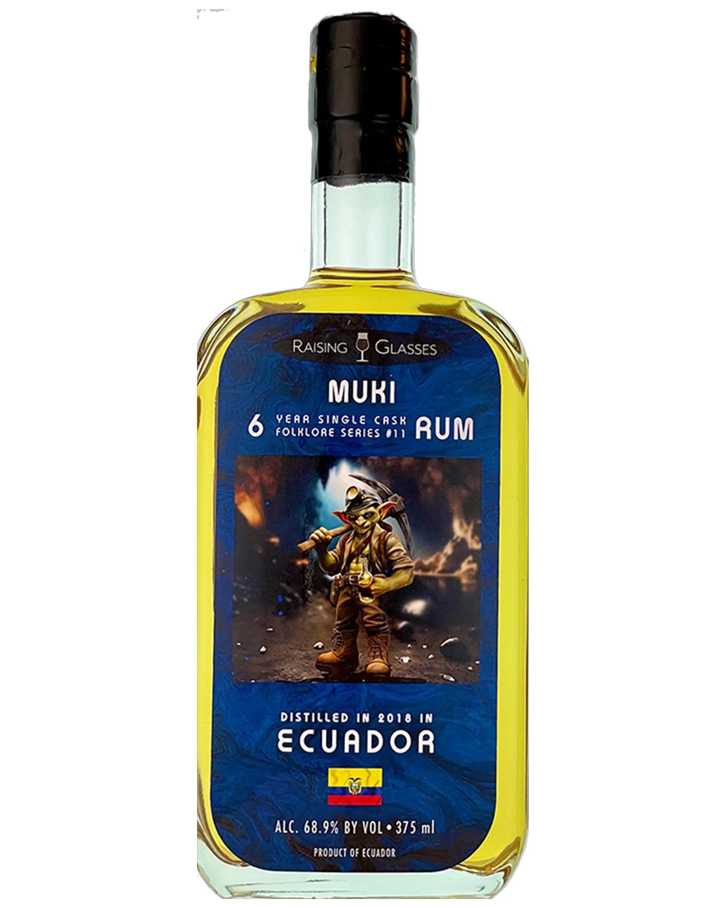 Raising Glasses Muki 6 Year Old Ecuadorian Single Cask Rum 375ml