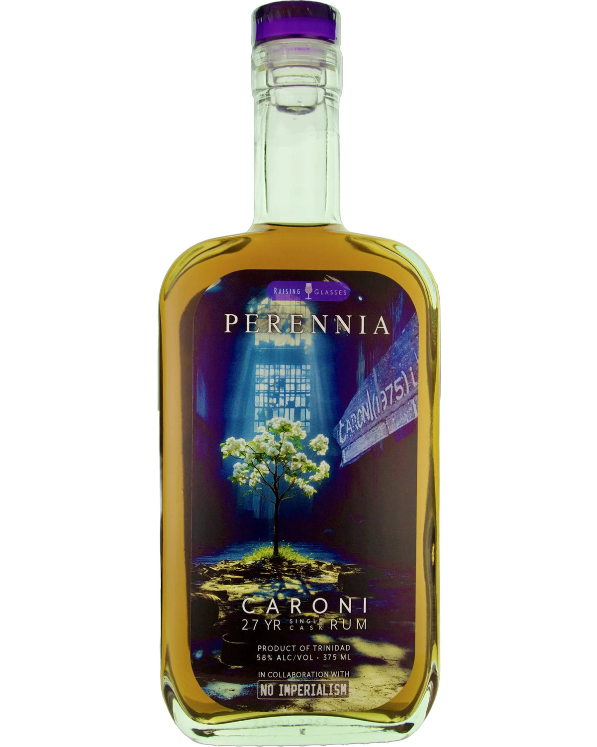 1997 Raising Glasses Perennia Caroni 27 Year Old Trinidad Single Cask Rum 375ml