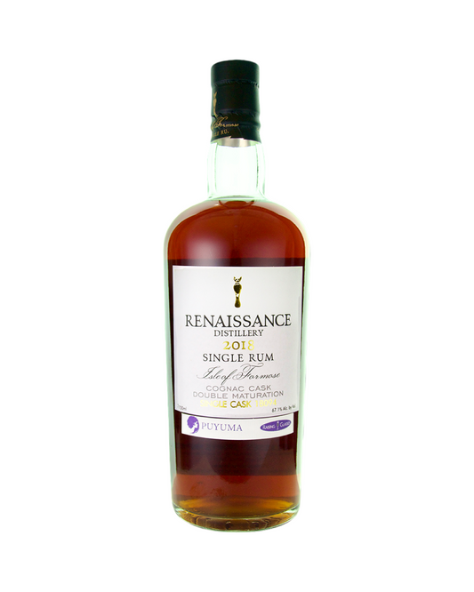 Raising Glasses 6 Year Old Single Cognac Cask #18094 Renaissance Puyuma Taiwanese Rum 700ml