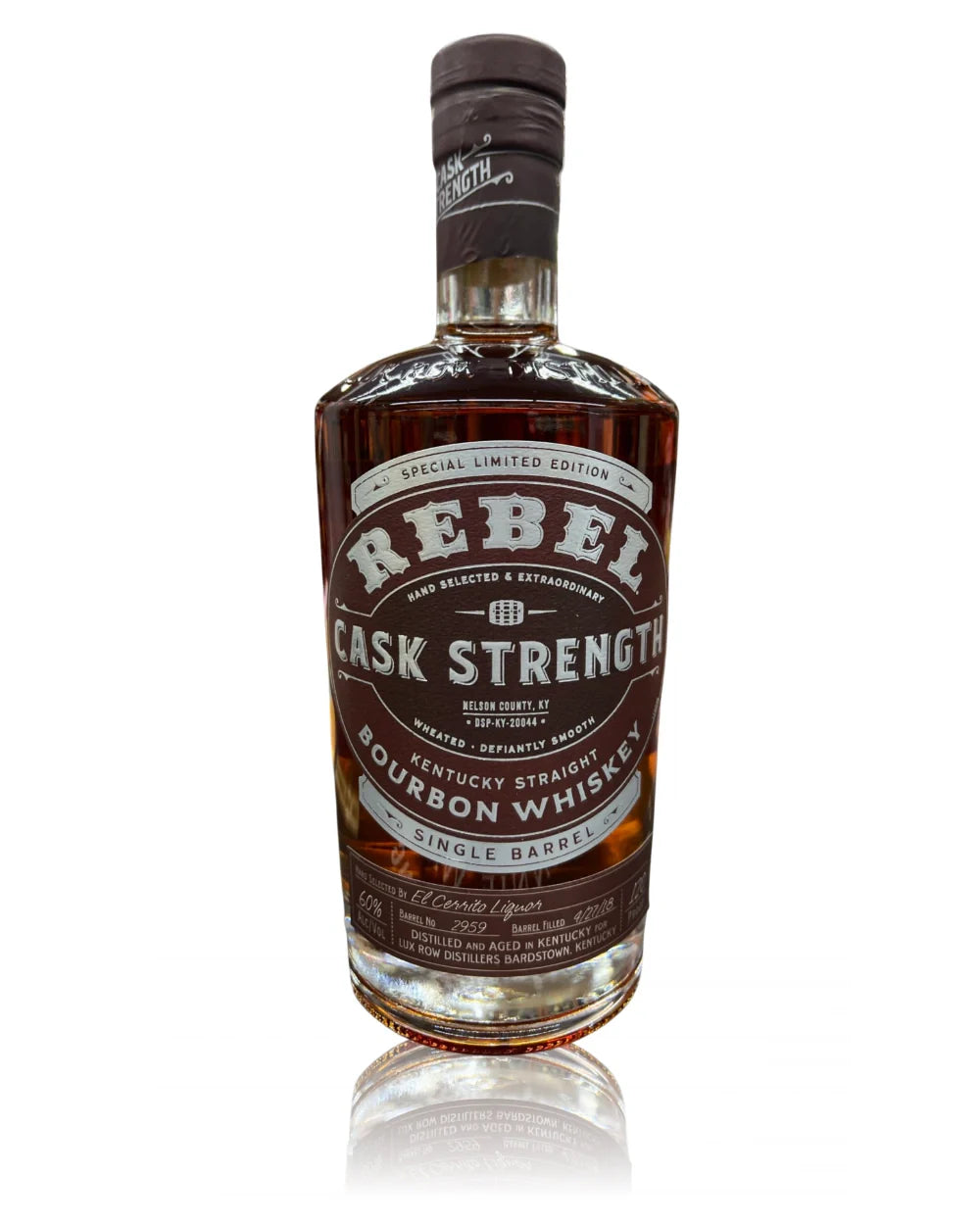 Rebel Single Barrel Cask Strength El Cerrito Liquor Store Pick Kentucky Straight Bourbon Whiskey 750ml