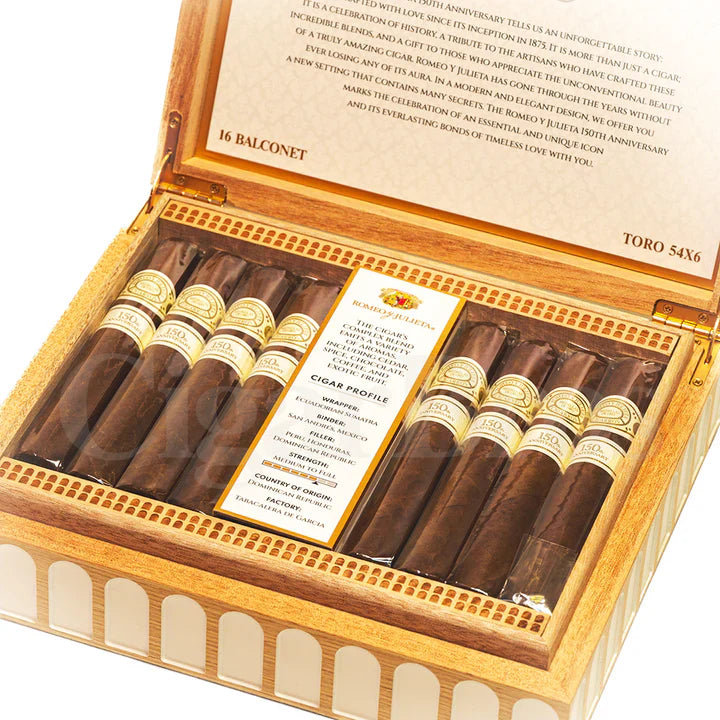 Romeo Y Julieta 150th Anniversary Balconet (Box of 16)