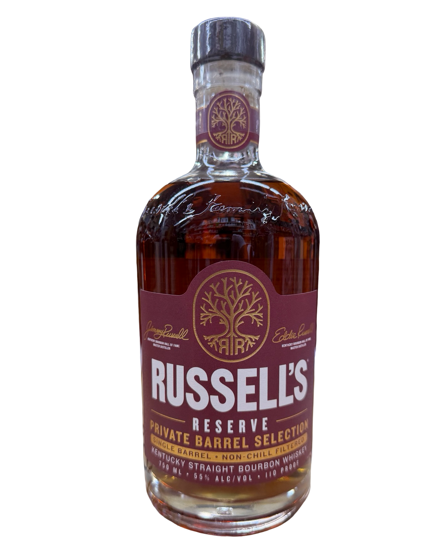 Russell’s Reserve 9 Year Old El Cerrito Liquor × Jazzy’s Wine Store Pick Private Barrel Selection Warehouse CN-D Barrel #25-1473 Kentucky Straight Bourbon Whiskey 750ml