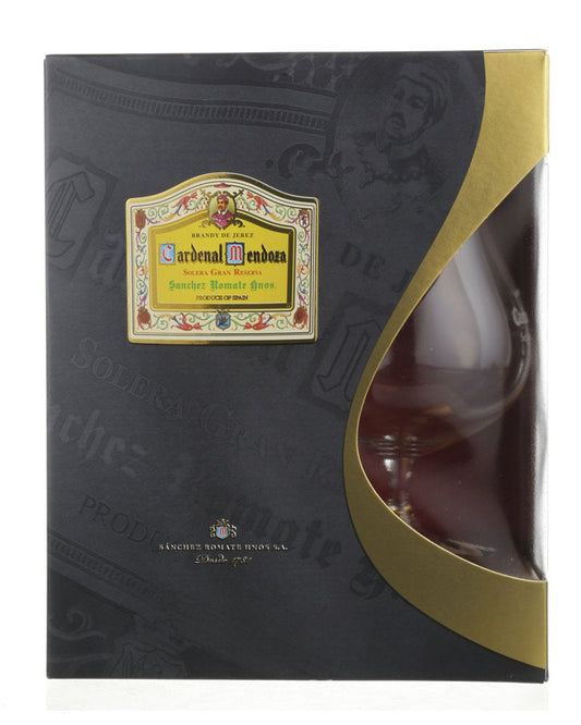 Sanchez Romate Cardenal Mendoza Clasico Solera Gran Reserva Brandy de Jerez WIth Snifter 750ml