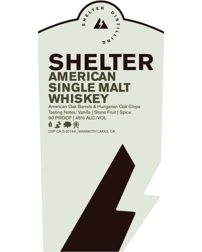 Shelter Distilling American Single Malt Whiskey 750ml
