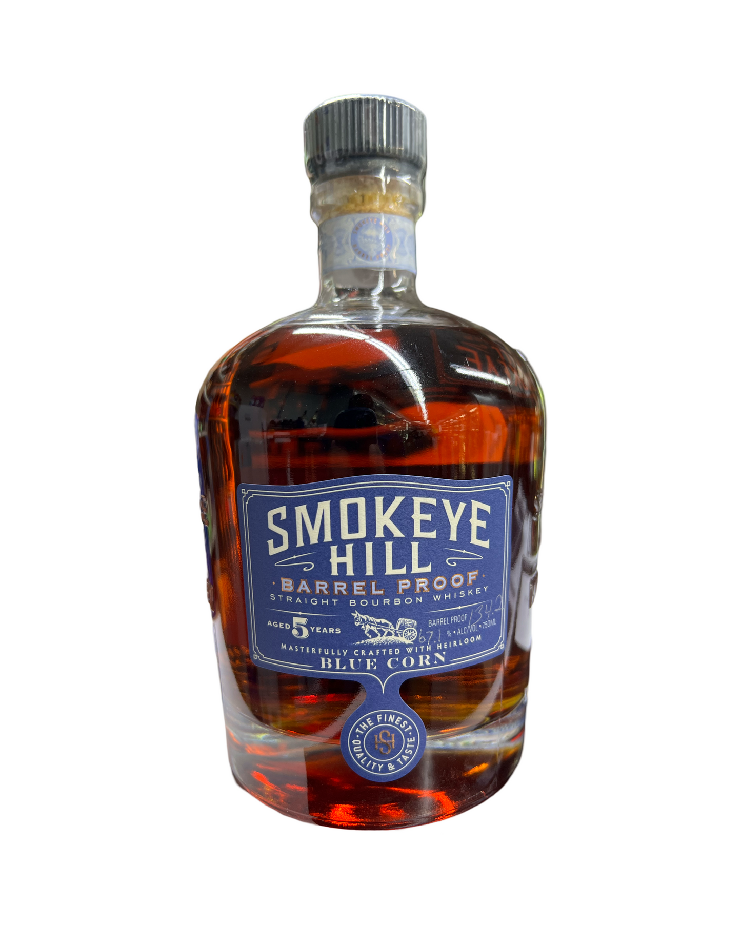 Smokeye Hill  Barrel Proof Straight Bourbon Whiskey 750ml