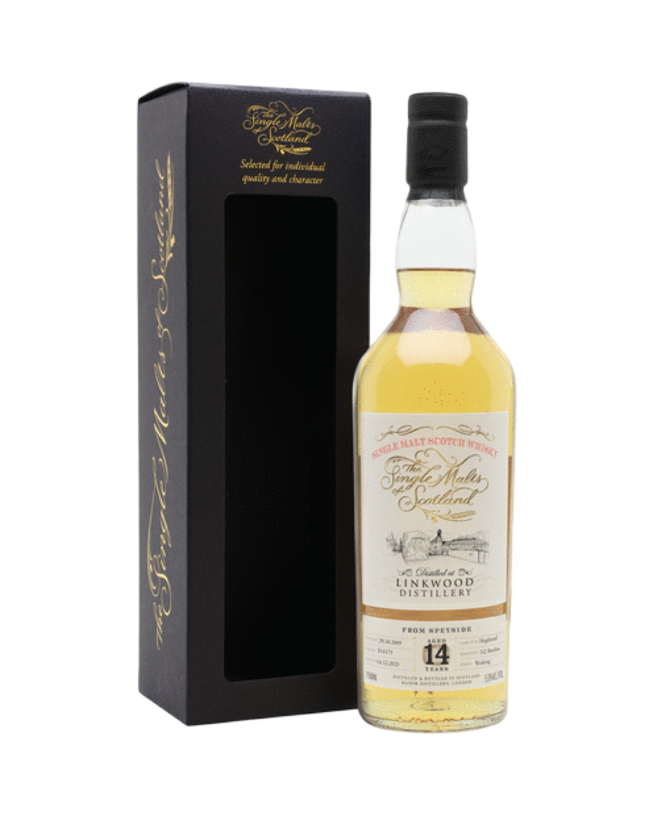 The Single Malts of Scotland Linkwood 14 Year Old Single Malt Scotch Whisky 750ml
