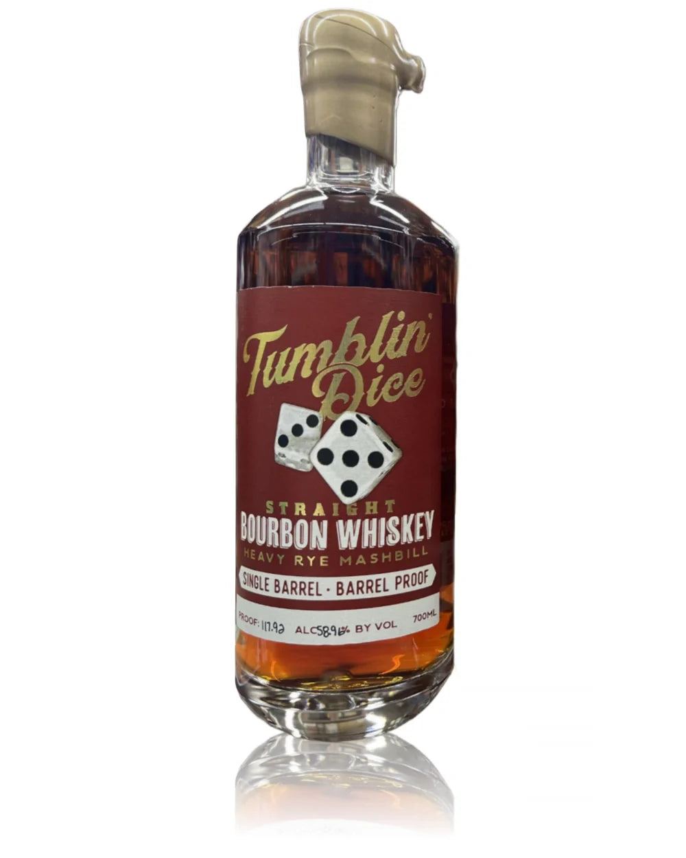 Tumblin Dice 8 Year Old Single Barrel EL Cerrito Liquor Store Pick Straight Bourbon Whiskey 700ml