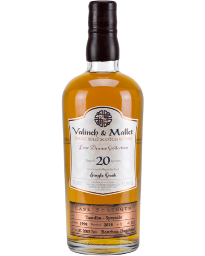 Valinch & Mallet Lost Drams Collection Tamdhu 20 Year Old Single Malt Scotch Whisky 750ml