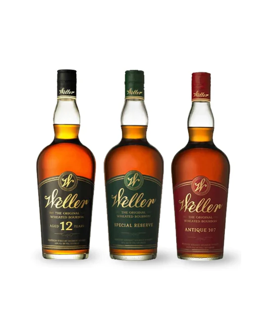 WL Weller Antique 107 Bourbon, Weller 12 year & Weller Special Reserve Bundle Pack