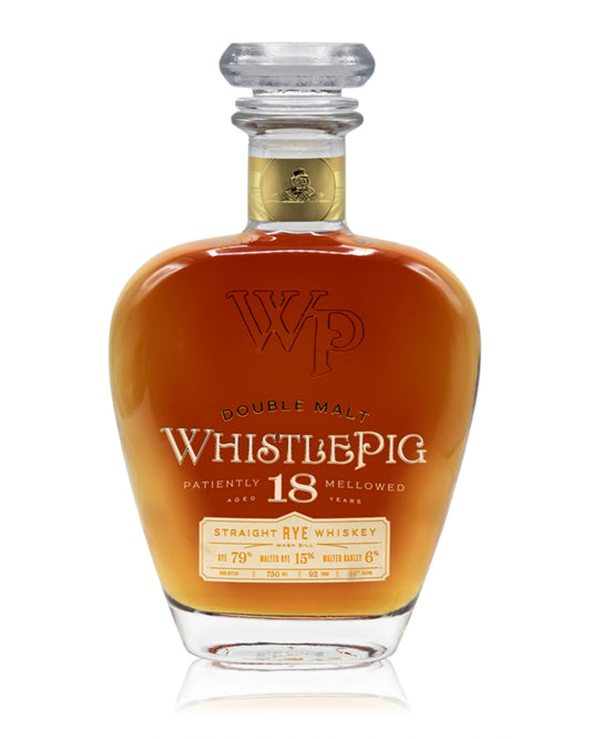 WhistlePig 18 Year Old Double Malt Straight Rye Whiskey 750ml
