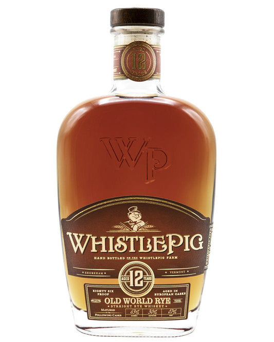 WhistlePig Old World Series Cask Finish 12 Years Old Straight Rye Whiskey 750ml