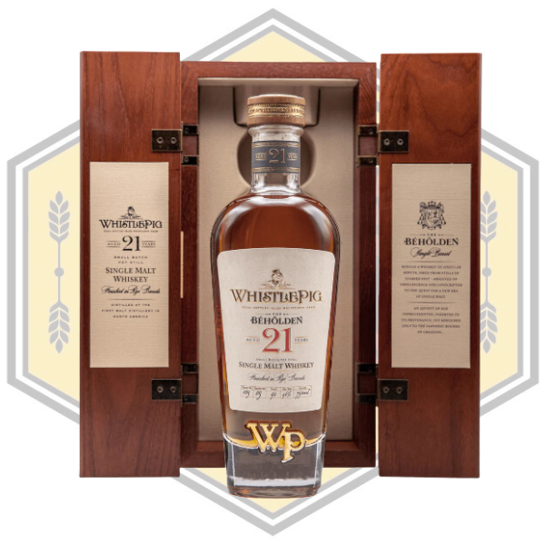 WhistlePig The Beholden 21 Year Old Single Malt Whiskey 750ml