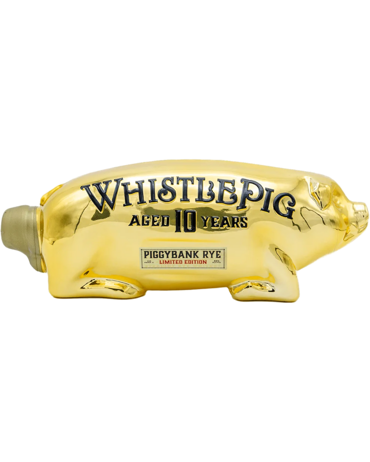 WhistlePig Piggybank Limited Gold Edition 10 Year Old Straight Rye Whiskey