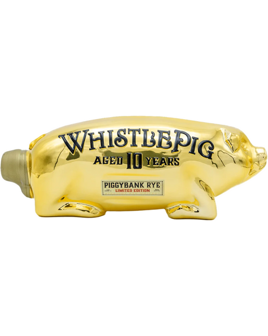 WhistlePig Piggybank Limited Gold Edition 10 Year Old Straight Rye Whiskey