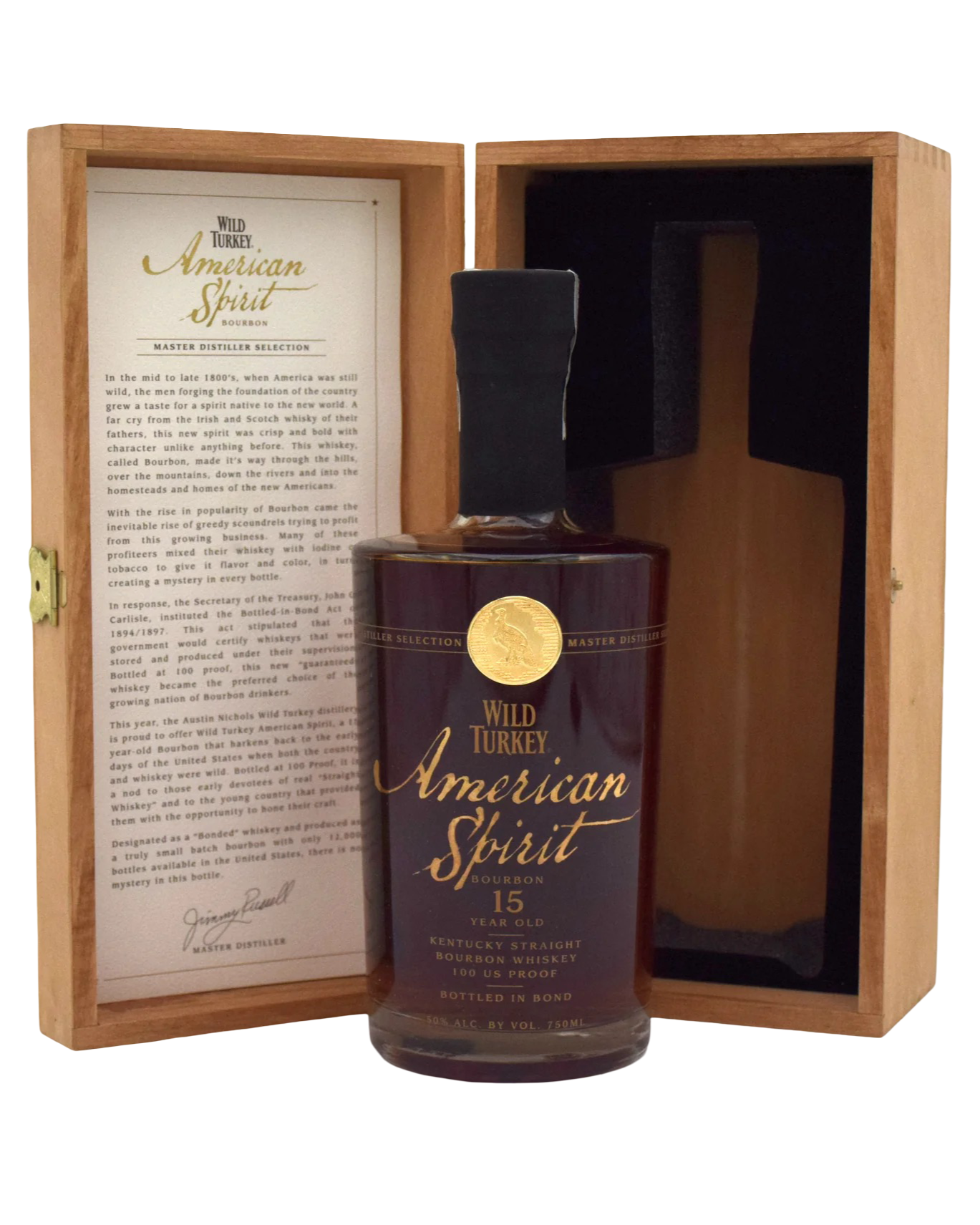 Wild Turkey American Spirit 15 Year Old Kentucky Straight Bourbon Whiskey 750ml