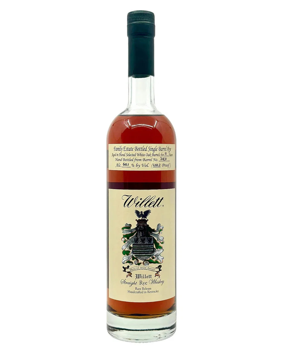 Willett Family Estate Bottled Single Barrel 11 Year Old Barrel No. 2431 Rye Here, Rye Now Kentucky Straight Rye Whiskey