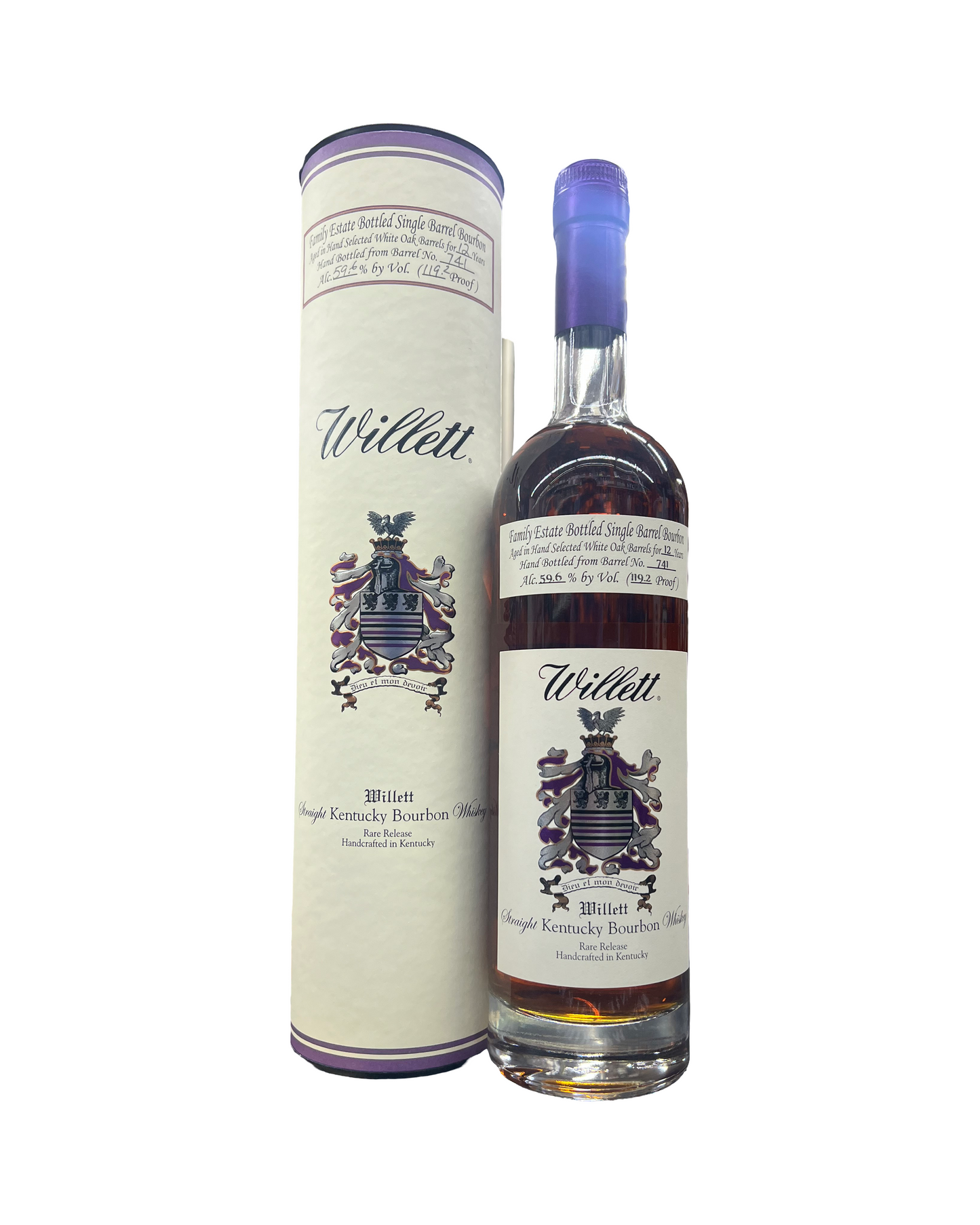 Willett Family Estate Bottled Single Barrel 12 Year Old Barrel No. 741 Kentucky Straight Bourbon Whiskey
