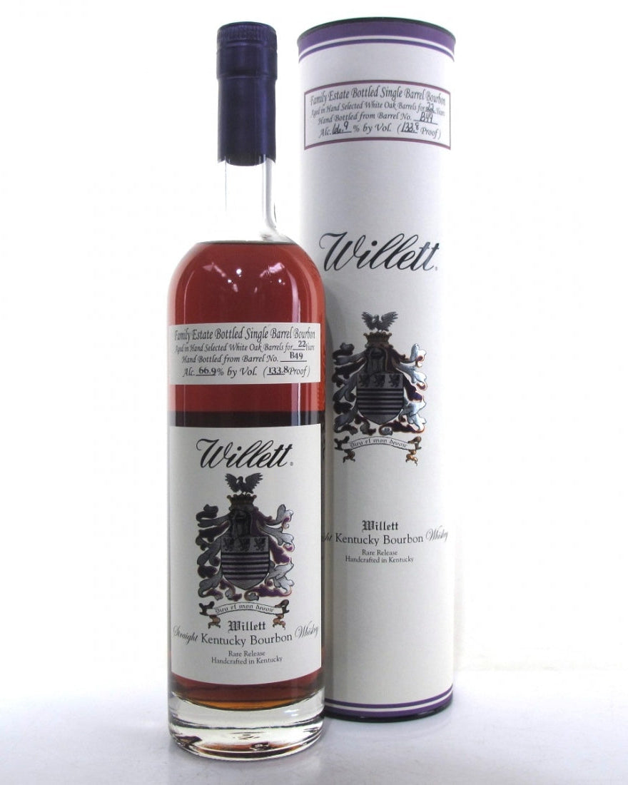 Willett Family Estate Bottled Single Barrel 22 Year Old Barrel No. B49 Kentucky Straight Bourbon Whiskey