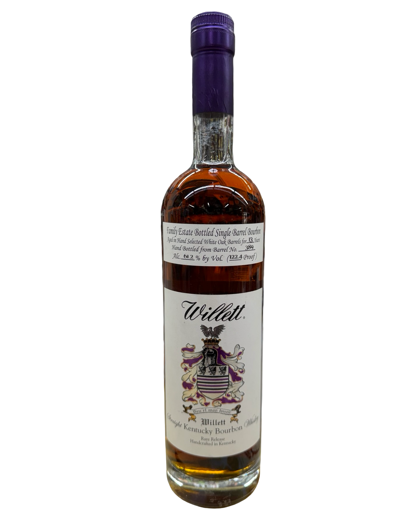 Willett Family Estate Bottled Single Barrel #389 13 Year Old Straight Bourbon Whiskey 750ml