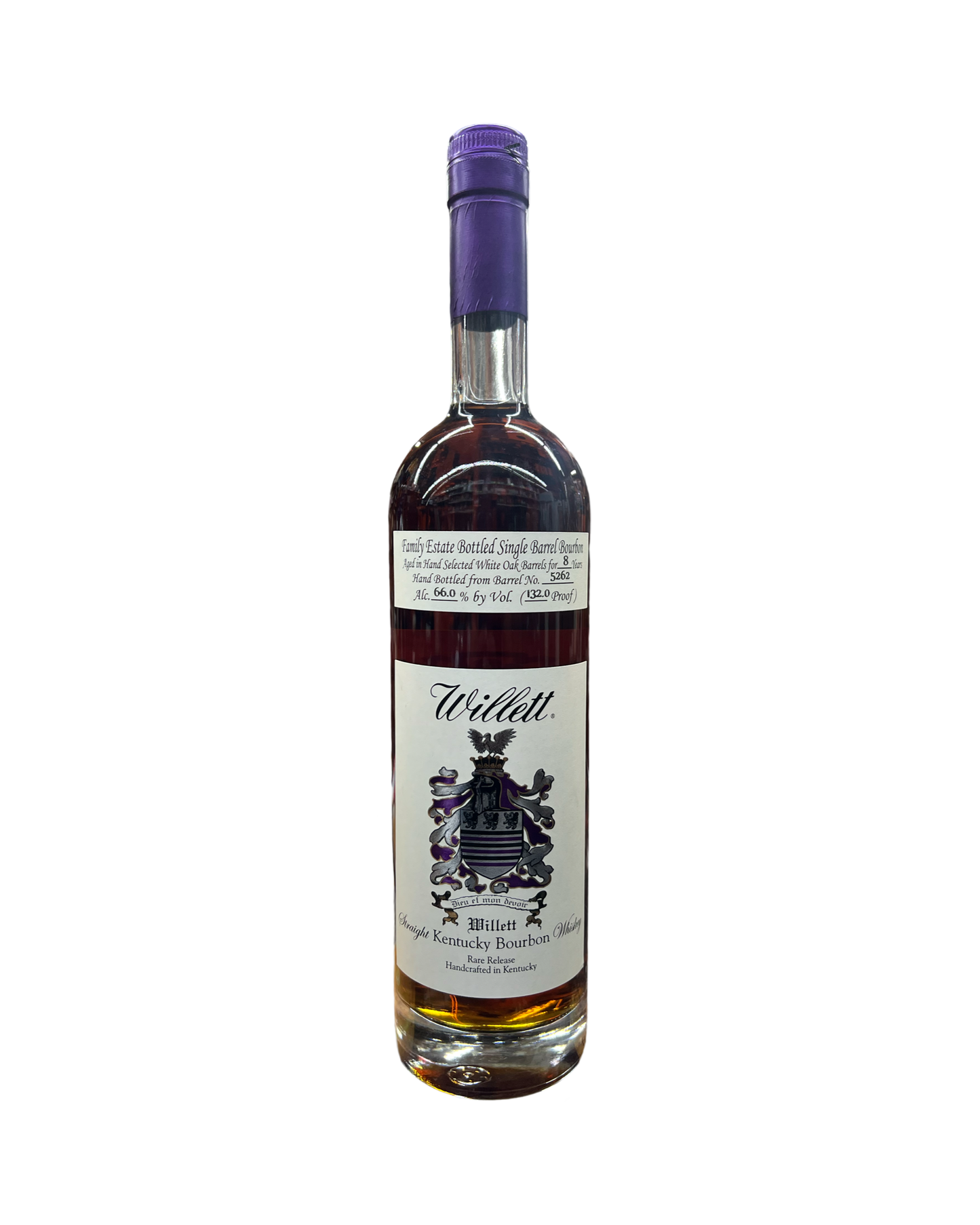 Willett Family Estate Bottled Single Barrel 8 Year Old Barrel No. 5262 Pac Edge Ca Spring 22 #3 Kentucky Straight Bourbon Whiskey