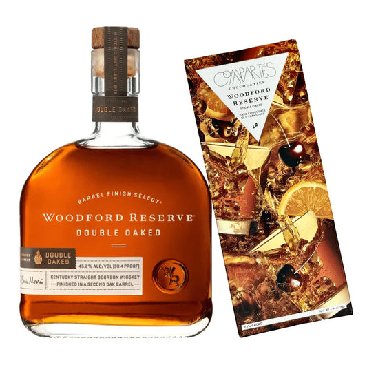 Woodford Reserve Double Oaked Kentucky Straight Bourbon Whiskey With Compartés Chocolate Box