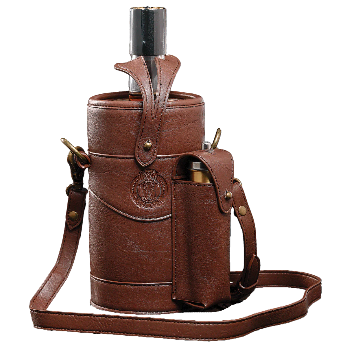 World Whiskey Society Doc Holliday 13 Year Old Straight Bourbon Whiskey with Hunter's Bag & & Bullet Flask