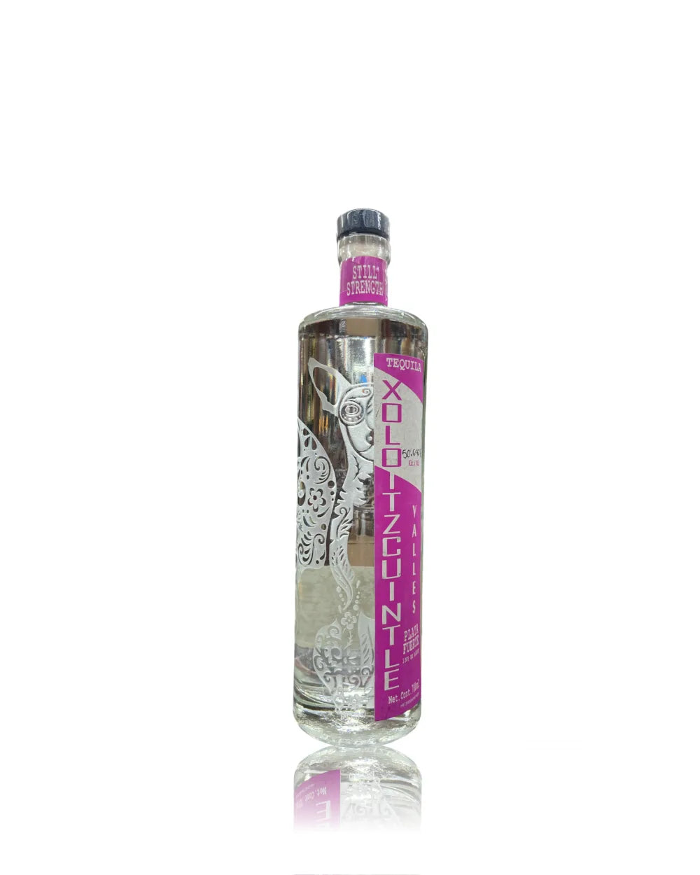 Xoloitzcuintle Plata Fuerte Still Strength Valles Tequila 700ml