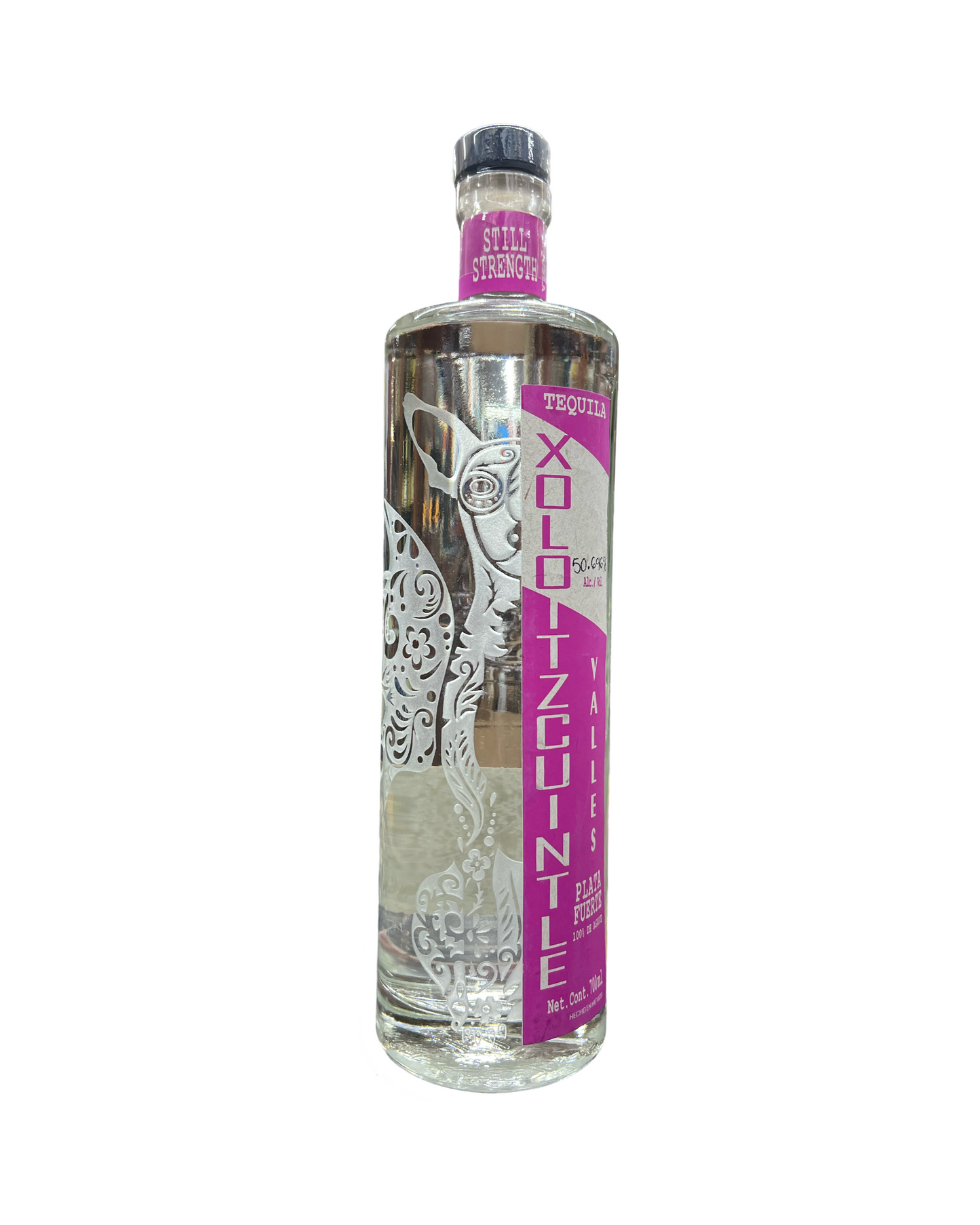 Xoloitzcuintle Plata Fuerte Still Strength Valles Tequila 700ml