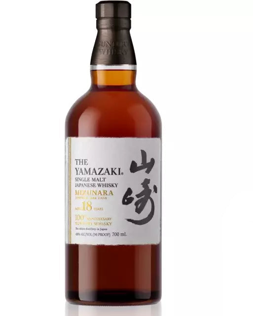 Yamazaki Mizunara Japanese Oak Cask 100th Anniversary 18 Year Old Single Malt Whisky