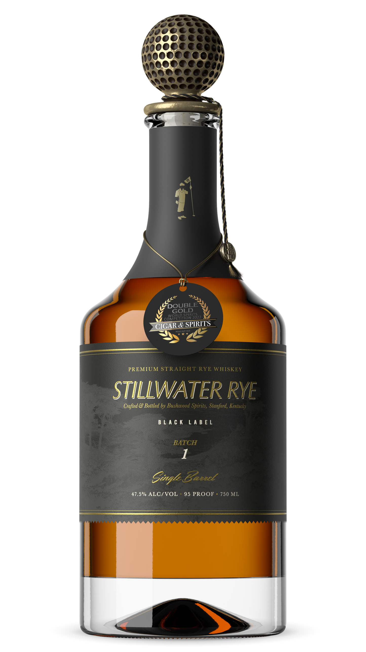 Bushwood Stillwater 7 Year Old Single Barrel Low Rye Whiskey 750ml