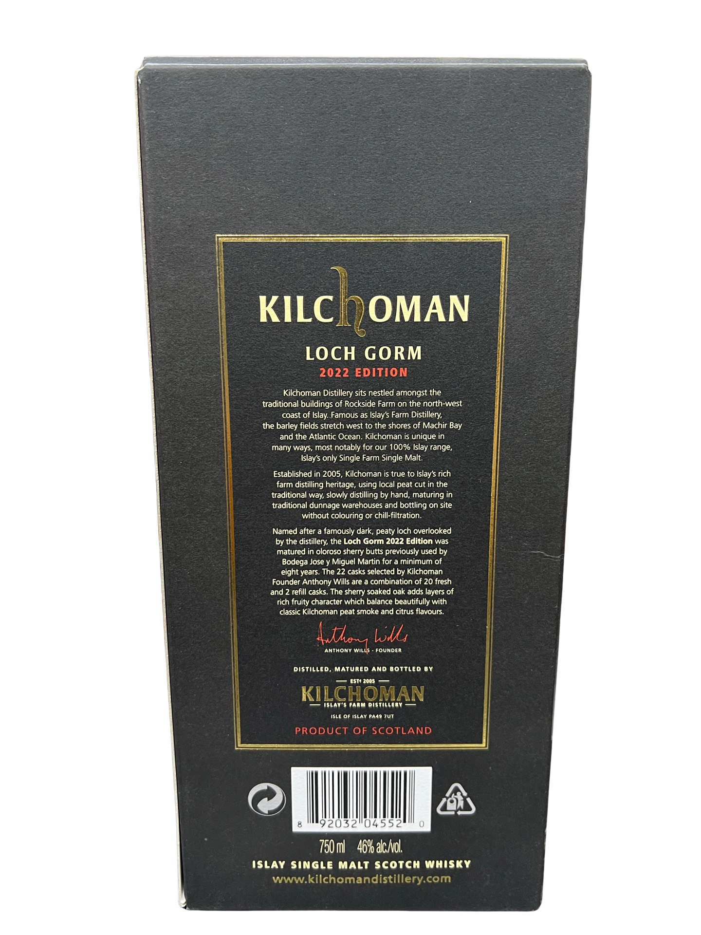 2022 Kilchoman Loch Gorm Sherry Cask Matured Single Malt Scotch Whisky
