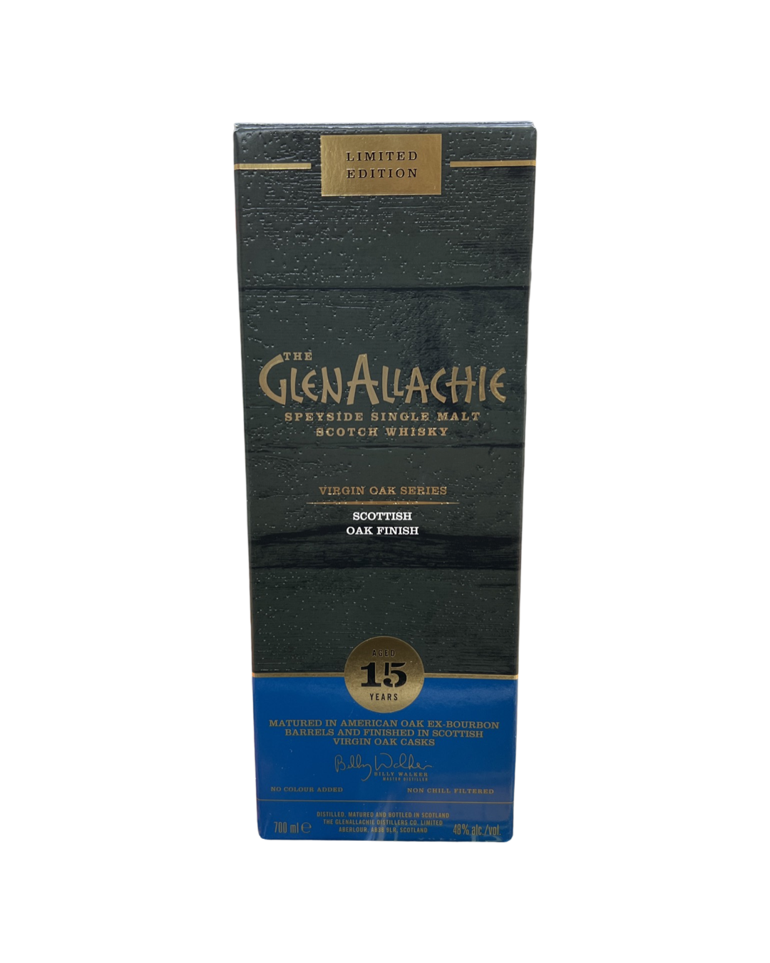 GlenAllachie Scottish Virgin Oak 15 Year Old Single Malt Scotch Whisky 700ml