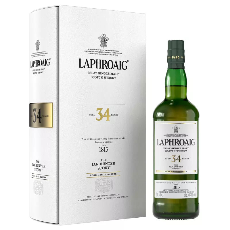 Laphroaig 34 Year Old The Ian Hunter Story Book 4 Single Malt Scotch Whiskey 750ml