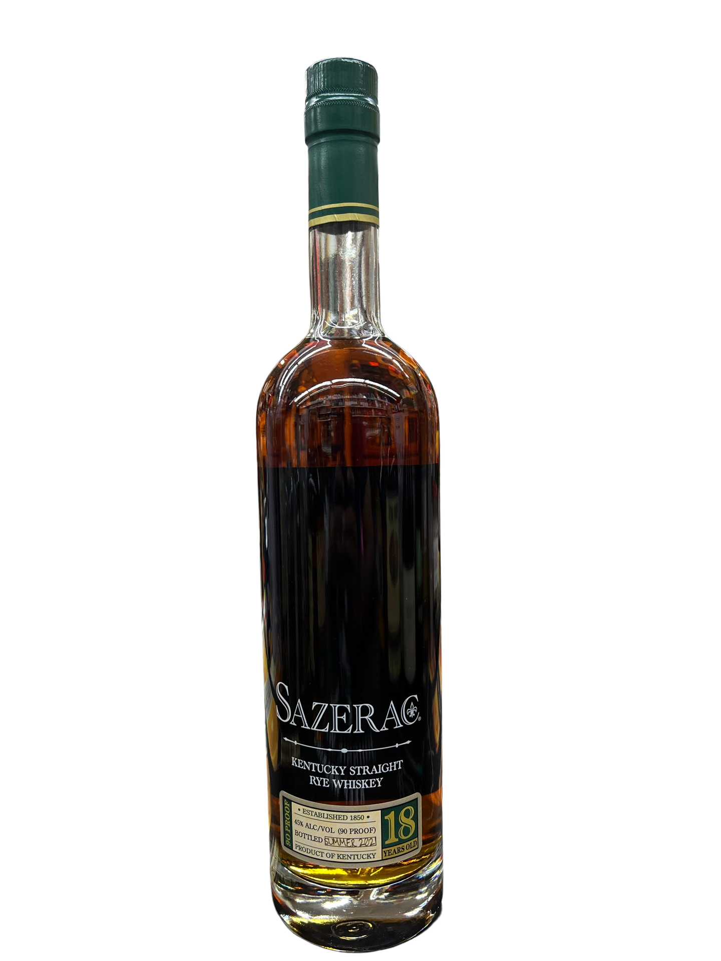Sazerac 18 Year Old Straight Rye Whiskey