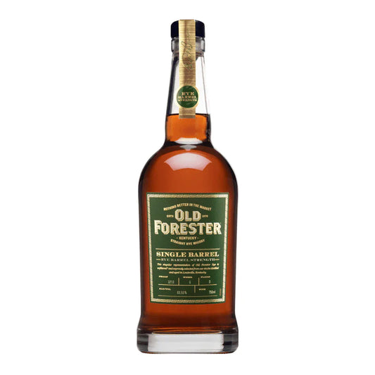 Old Forester Single Barrel Rye Barrel Strength Kentucky Straight Rye Whiskey