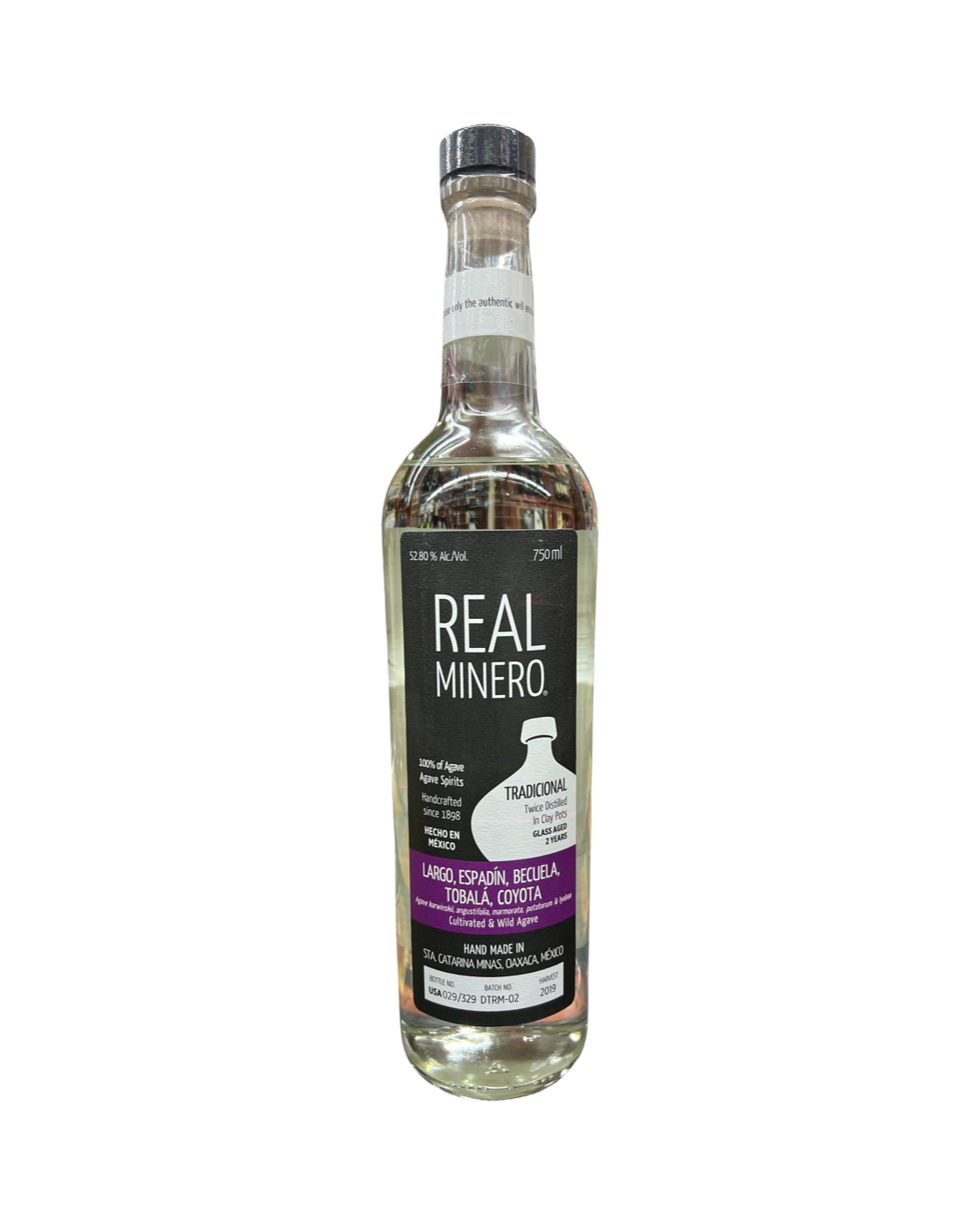 Real Minero Field Blend 5 Largo Espadin Coyota Becuela Tobala Mezcal 750ml